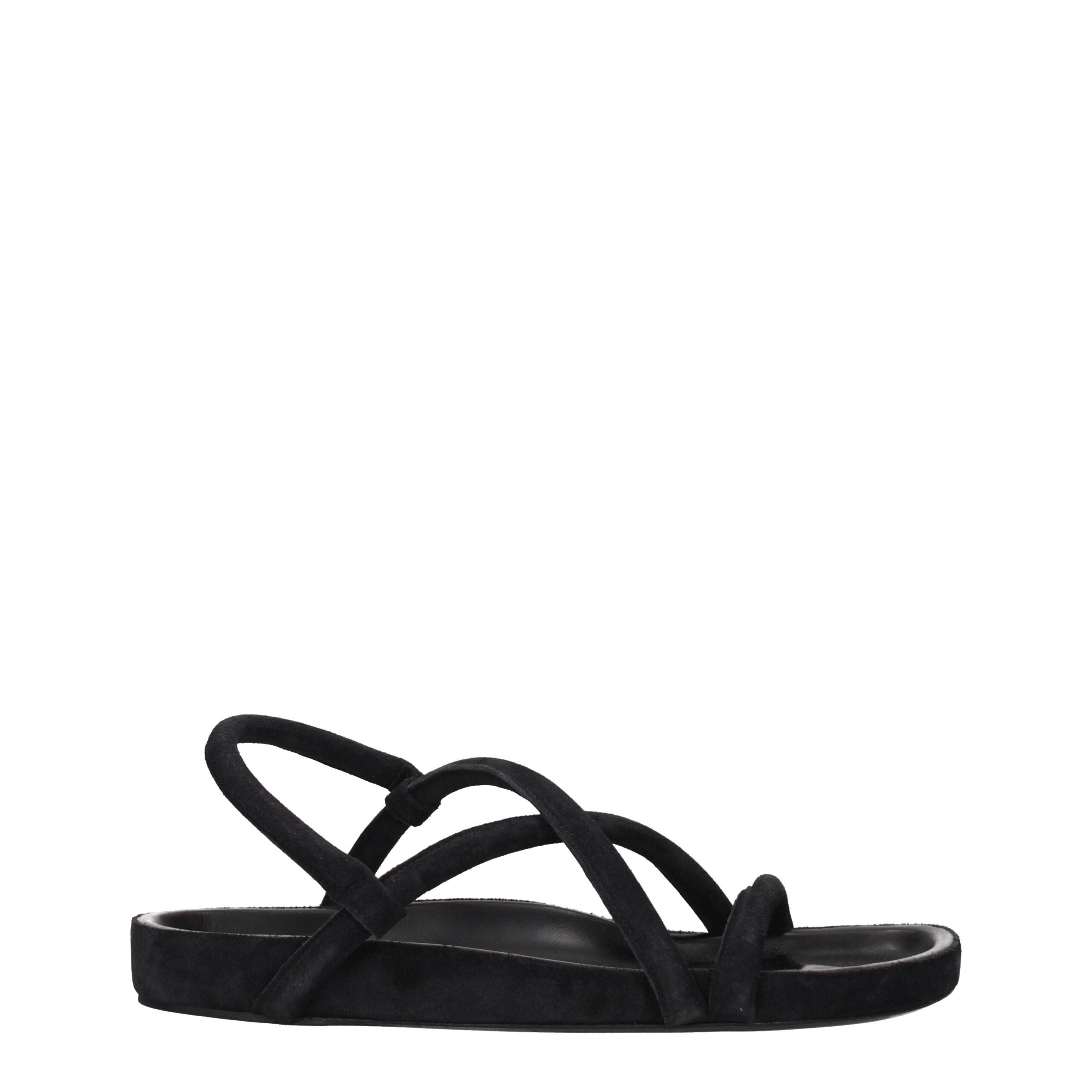 Isabel Marant Black Leather Sandal